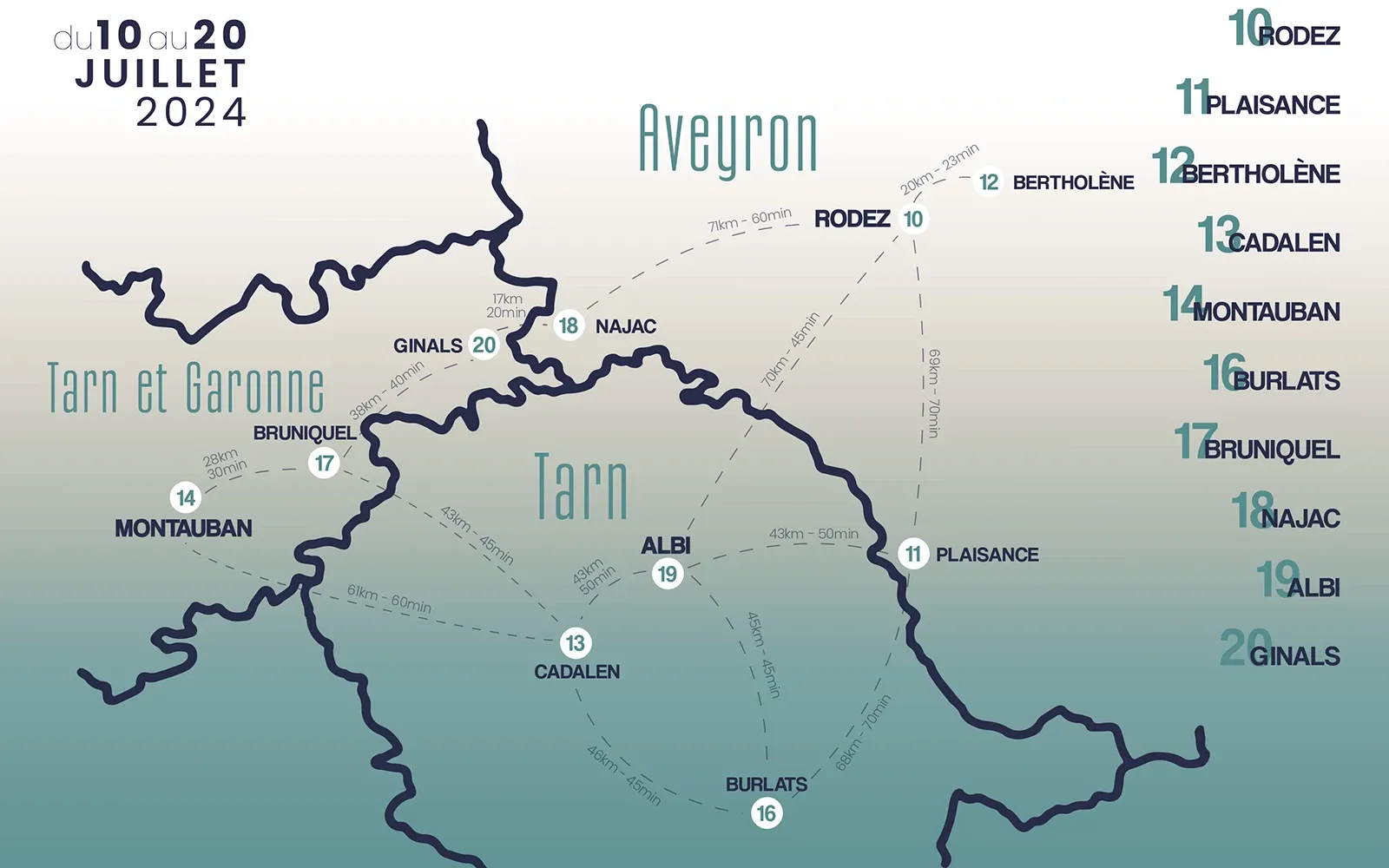 Carte de l'édition 2024